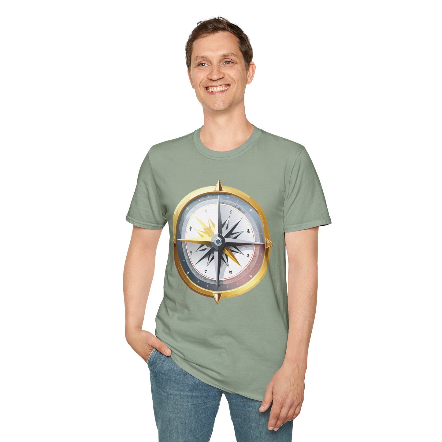 Compass T Shirt, Compass Shirt, Shirt with Compass, Navigator Shirt
