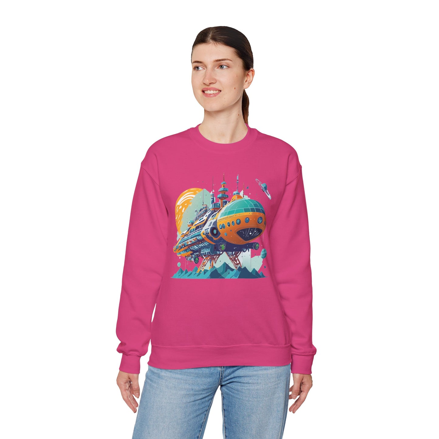 Space Shuttle Sweatshirt, Cosmic Sweatshirt, Astronaut Sweatshirt, Space Cosmic Sweatshirt
