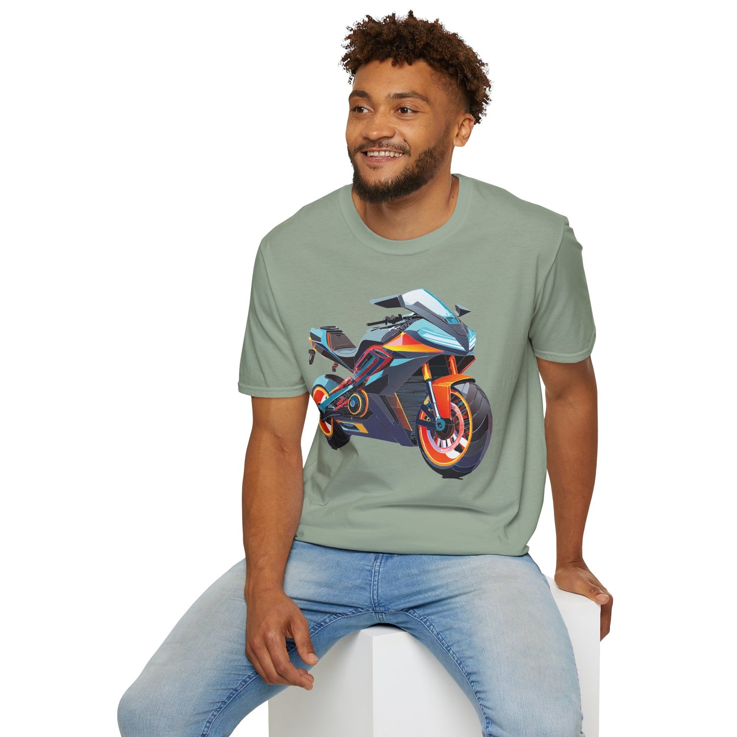 Bike T Shirt, Moto Shirt, Shirt with Motorcycle, MTB T Shirts