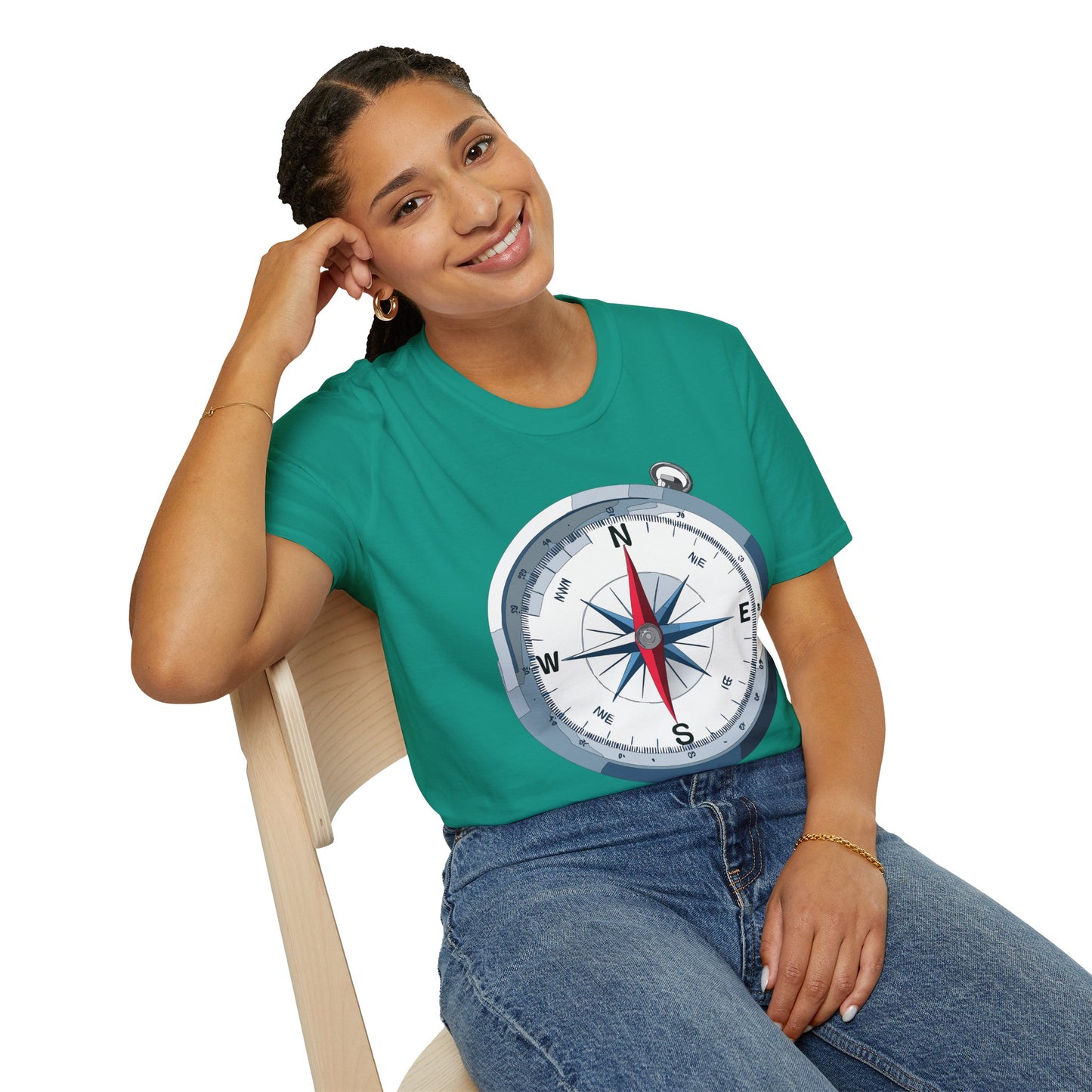 Compass T Shirt, Compass Shirt, Shirt with Compass, Navigator Shirt