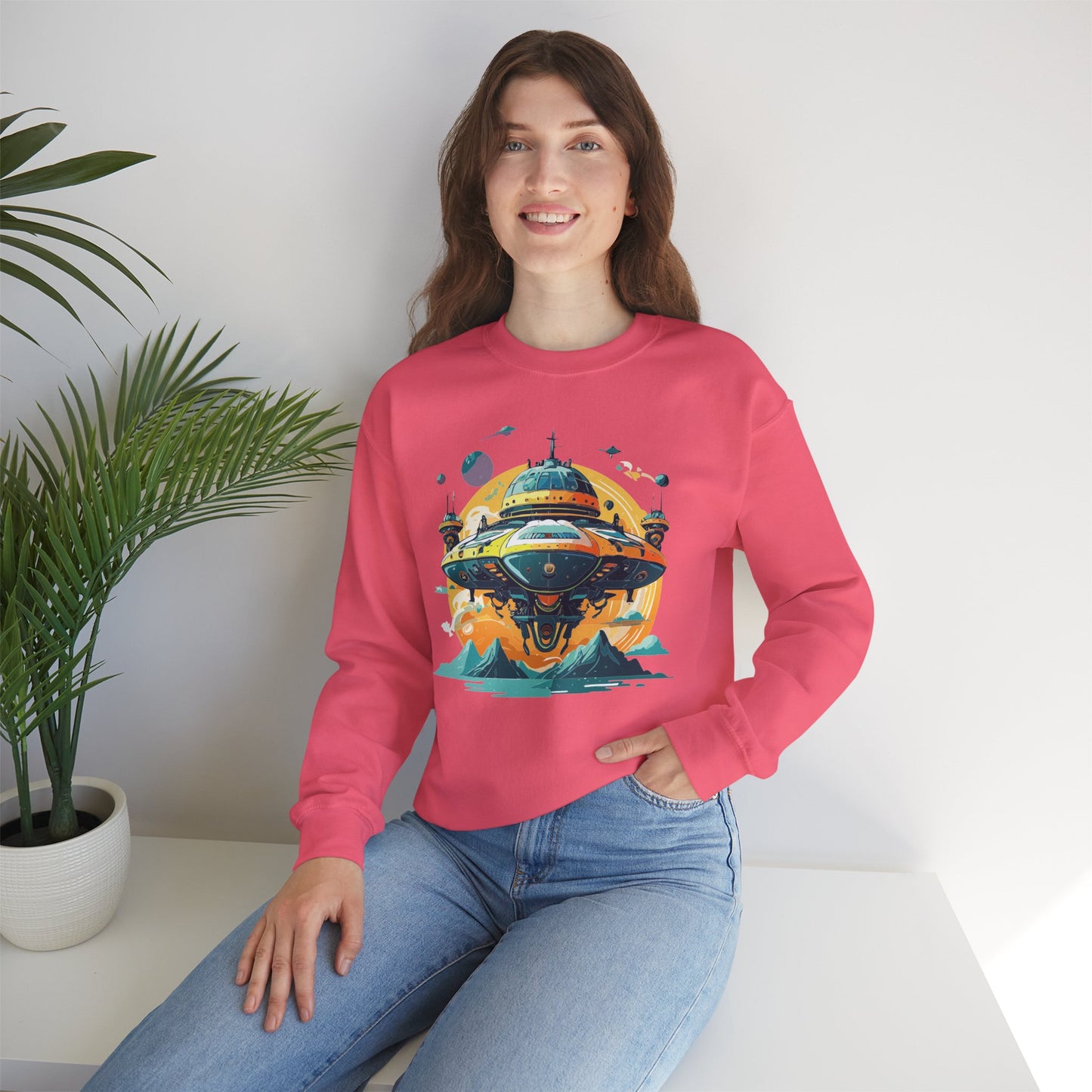 Space Shuttle Sweatshirt, Cosmic Sweatshirt, Astronaut Sweatshirt, Space Cosmic Sweatshirt