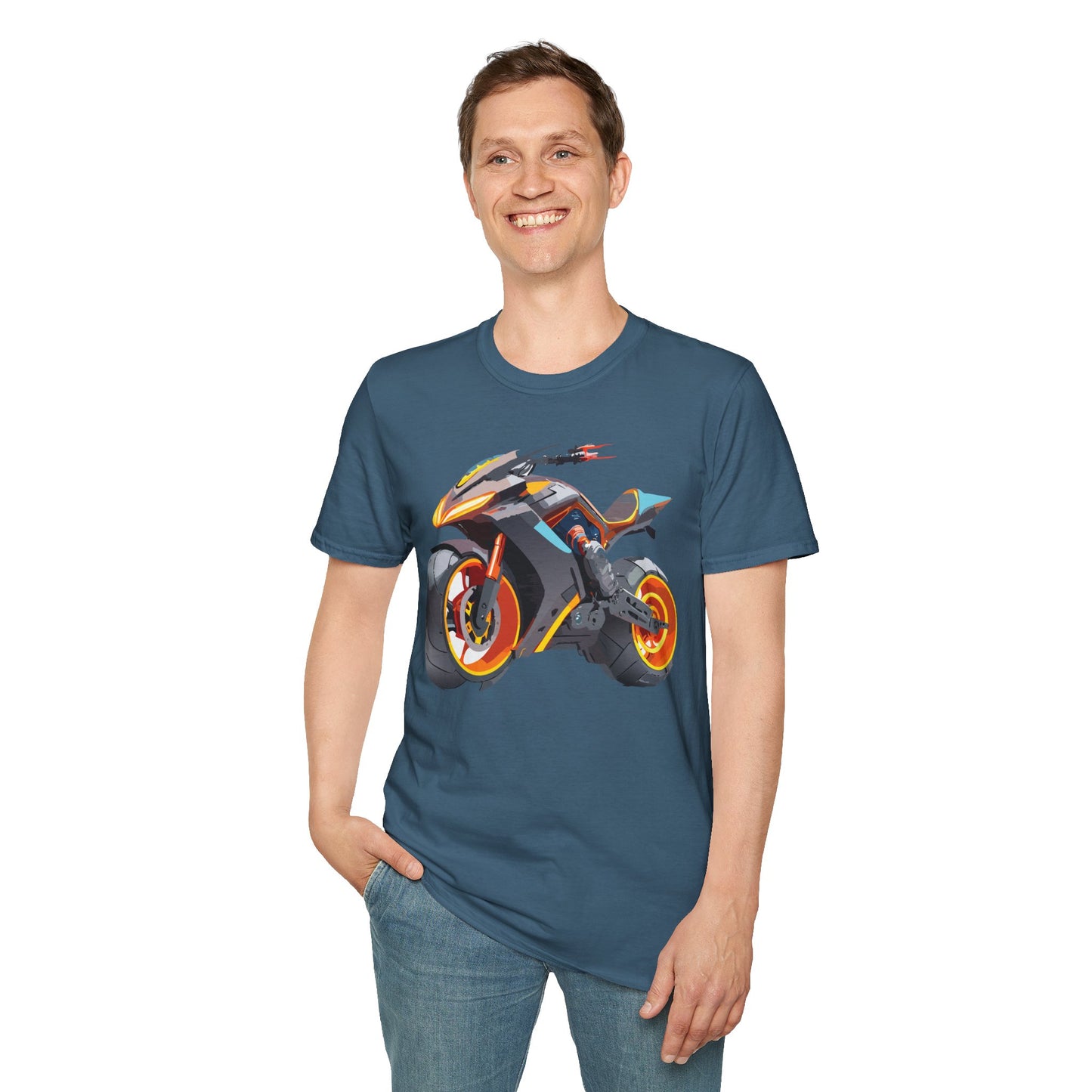Bike T Shirt, Moto Shirt, Shirt with Motorcycle, MTB T Shirts