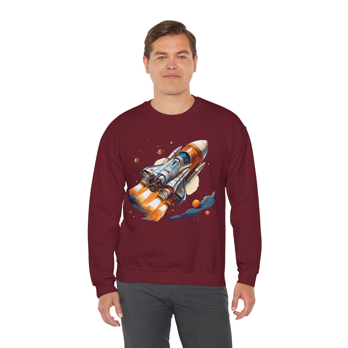 Space Shuttle Sweatshirt, Cosmic Sweatshirt, Astronaut Sweatshirt, Space Cosmic Sweatshirt