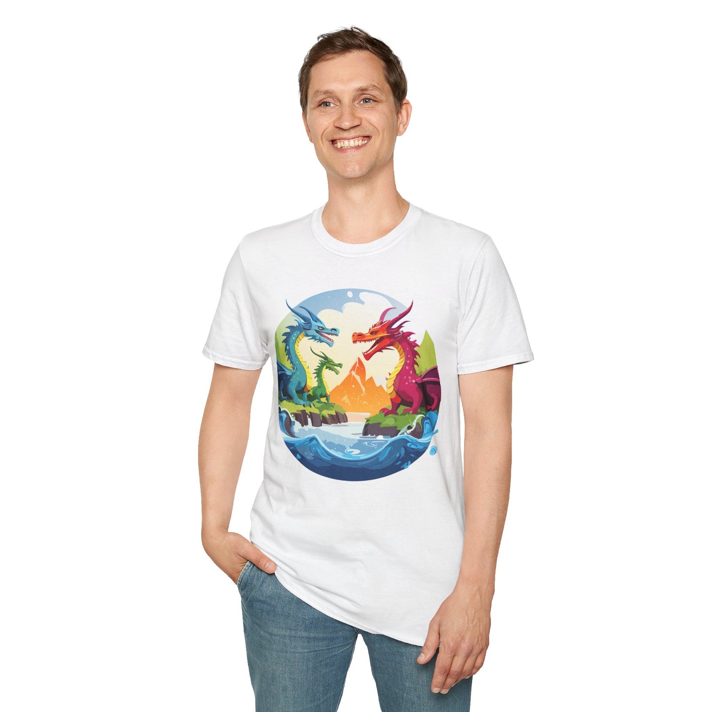 Dragon T Shirt, Dragon Shirt, Shirt with Animals, Animal Shirt
