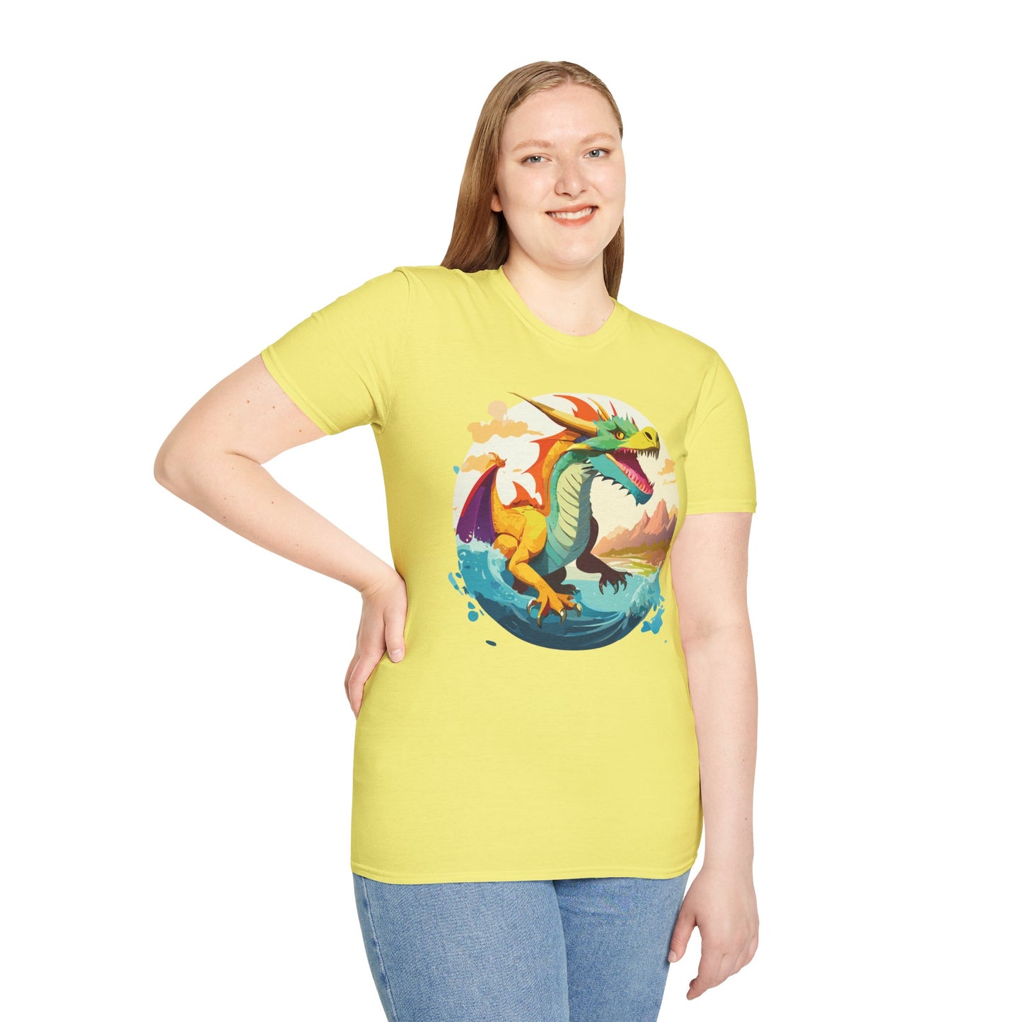 Dragon T Shirt, Dragon Shirt, Shirt with Animals, Animal Shirt