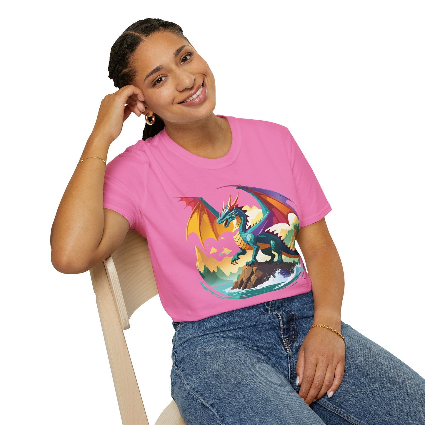 Dragon T Shirt, Dragon Shirt, Shirt with Animals, Animal Shirt