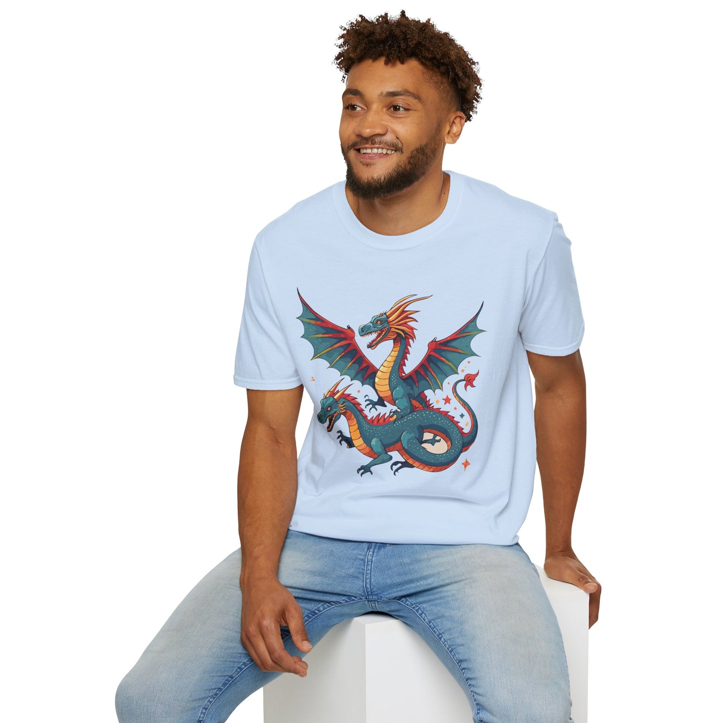 Dragon T Shirt, Dragon Shirt, Shirt with Animals, Animal Shirt