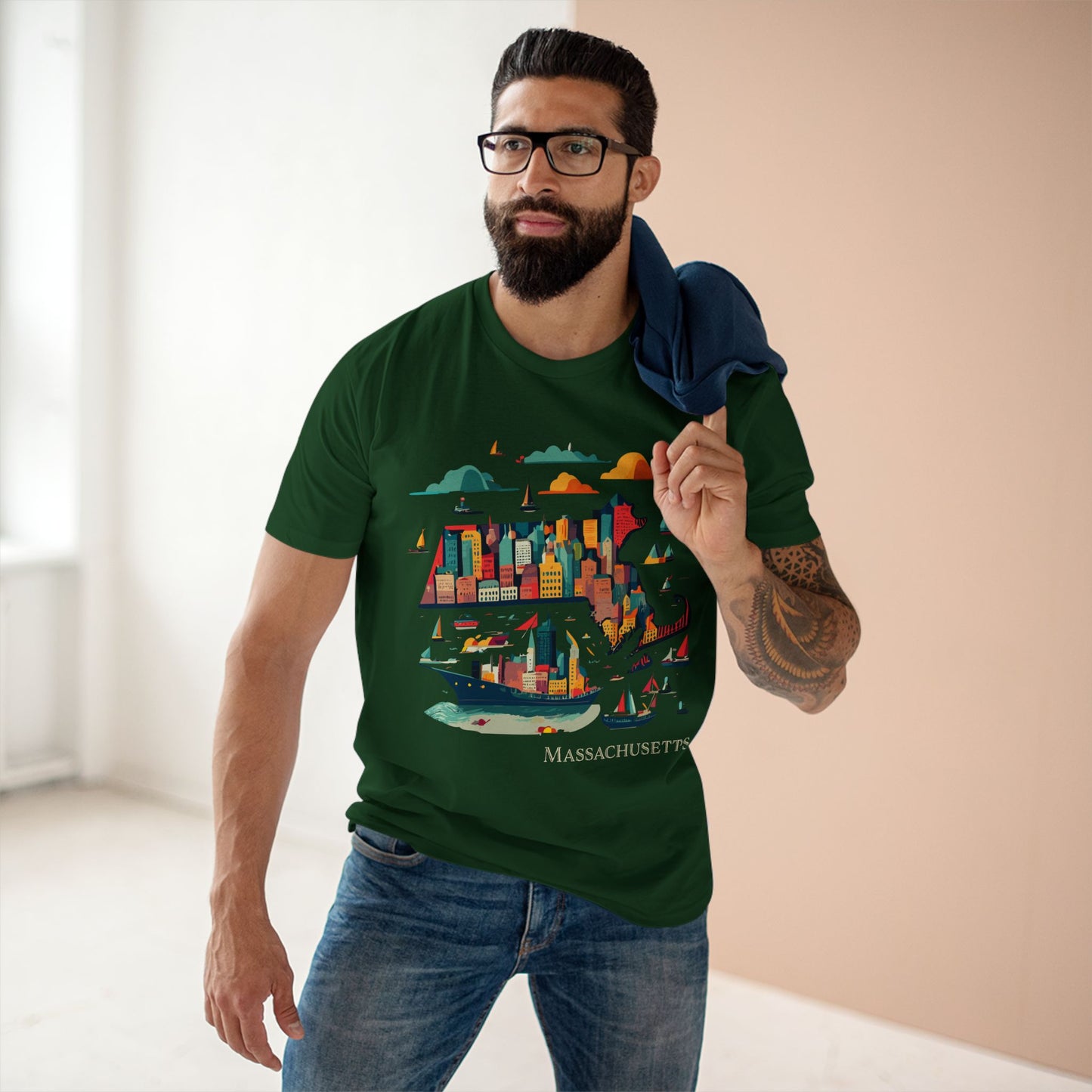 US State Shirts, Massachusetts Shirt