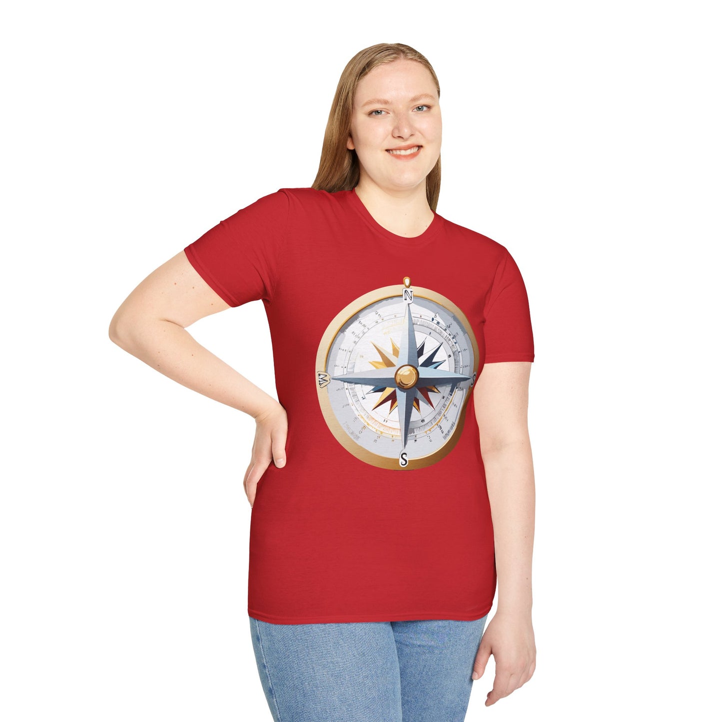 Compass T Shirt, Compass Shirt, Shirt with Compass, Navigator Shirt
