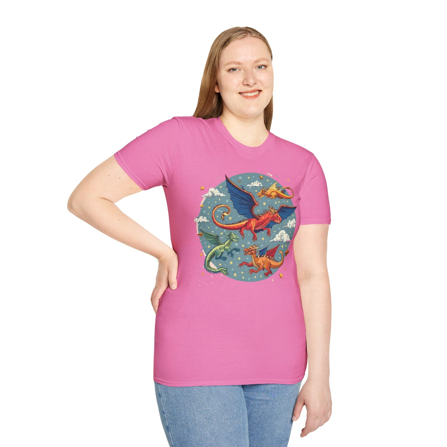 Dragon T Shirt, Dragon Shirt, Shirt with Animals, Animal Shirt