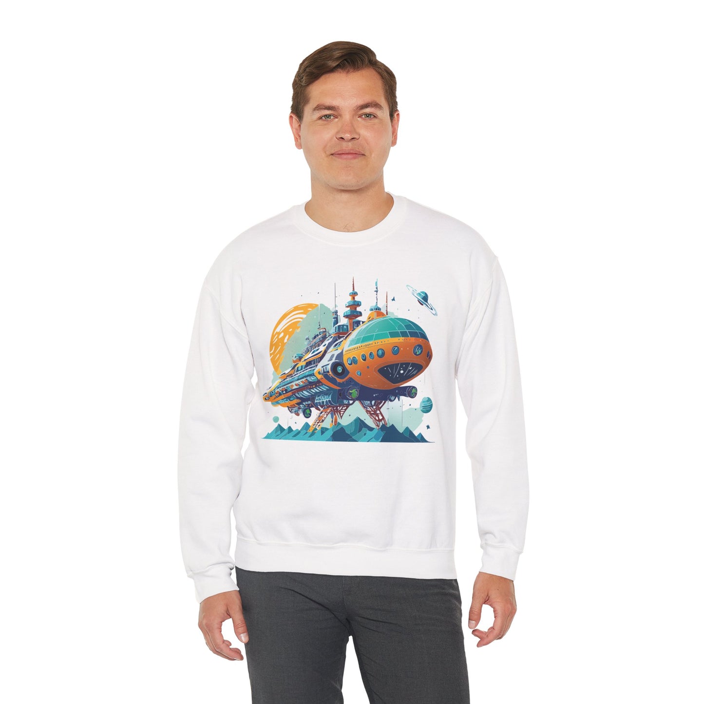 Space Shuttle Sweatshirt, Cosmic Sweatshirt, Astronaut Sweatshirt, Space Cosmic Sweatshirt
