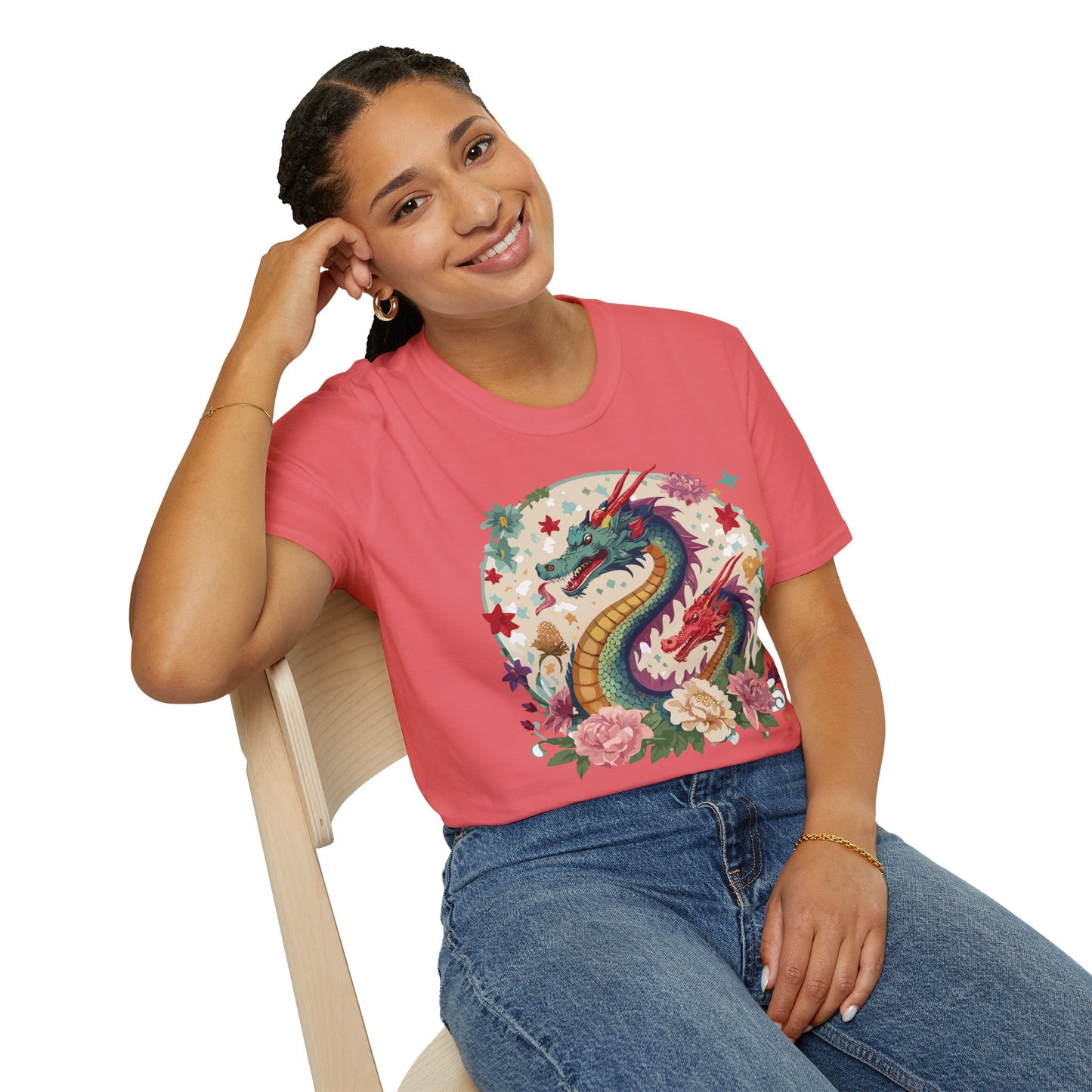 Dragon T Shirt, Dragon Shirt, Shirt with Animals, Animal Shirt