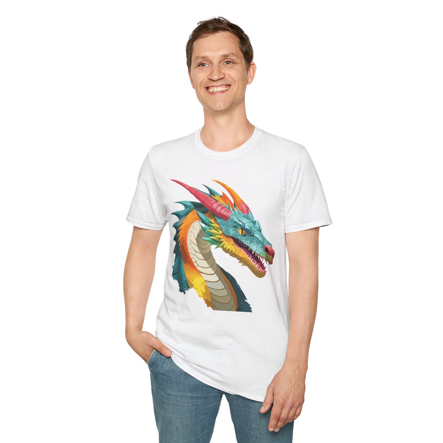 Dragon T Shirt, Dragon Shirt, Shirt with Animals, Animal Shirt