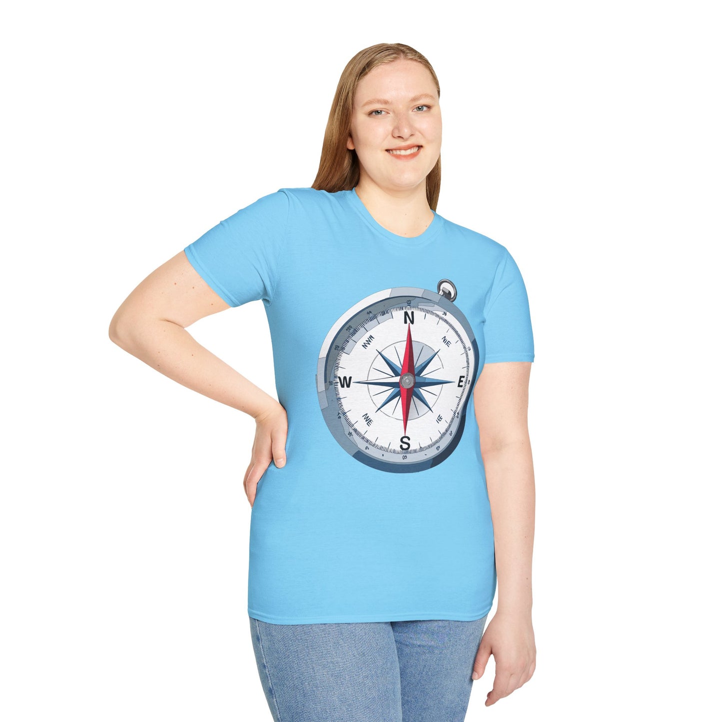 Compass T Shirt, Compass Shirt, Shirt with Compass, Navigator Shirt