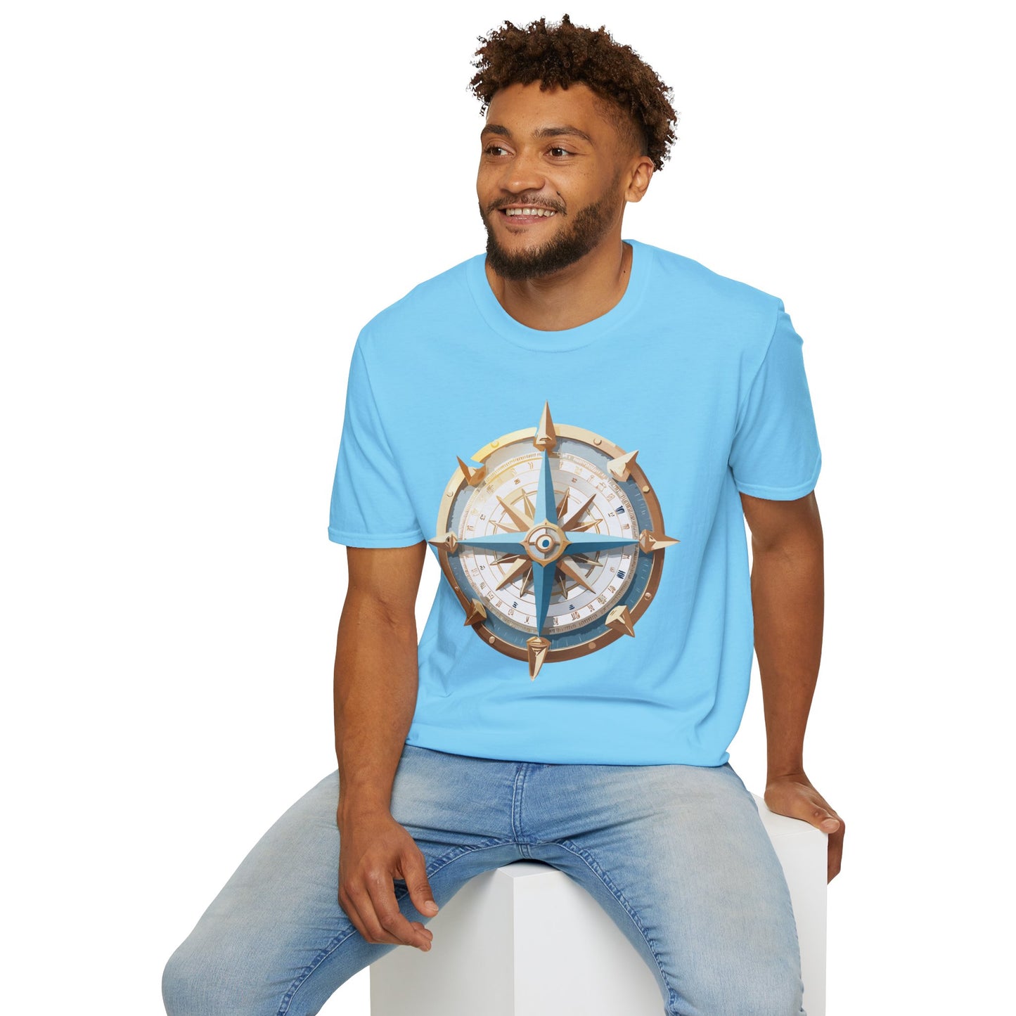 Compass T Shirt, Compass Shirt, Shirt with Compass, Navigator Shirt