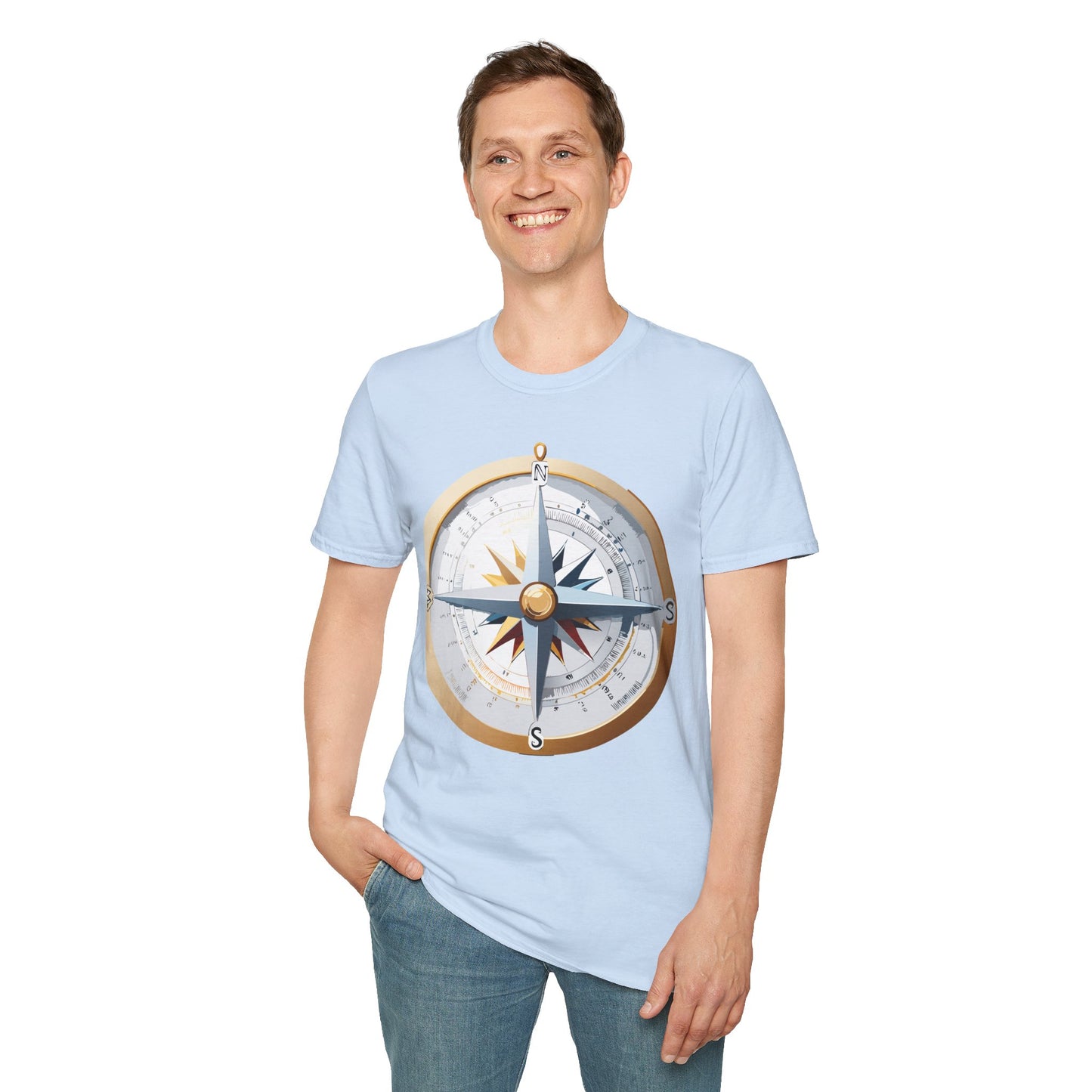 Compass T Shirt, Compass Shirt, Shirt with Compass, Navigator Shirt