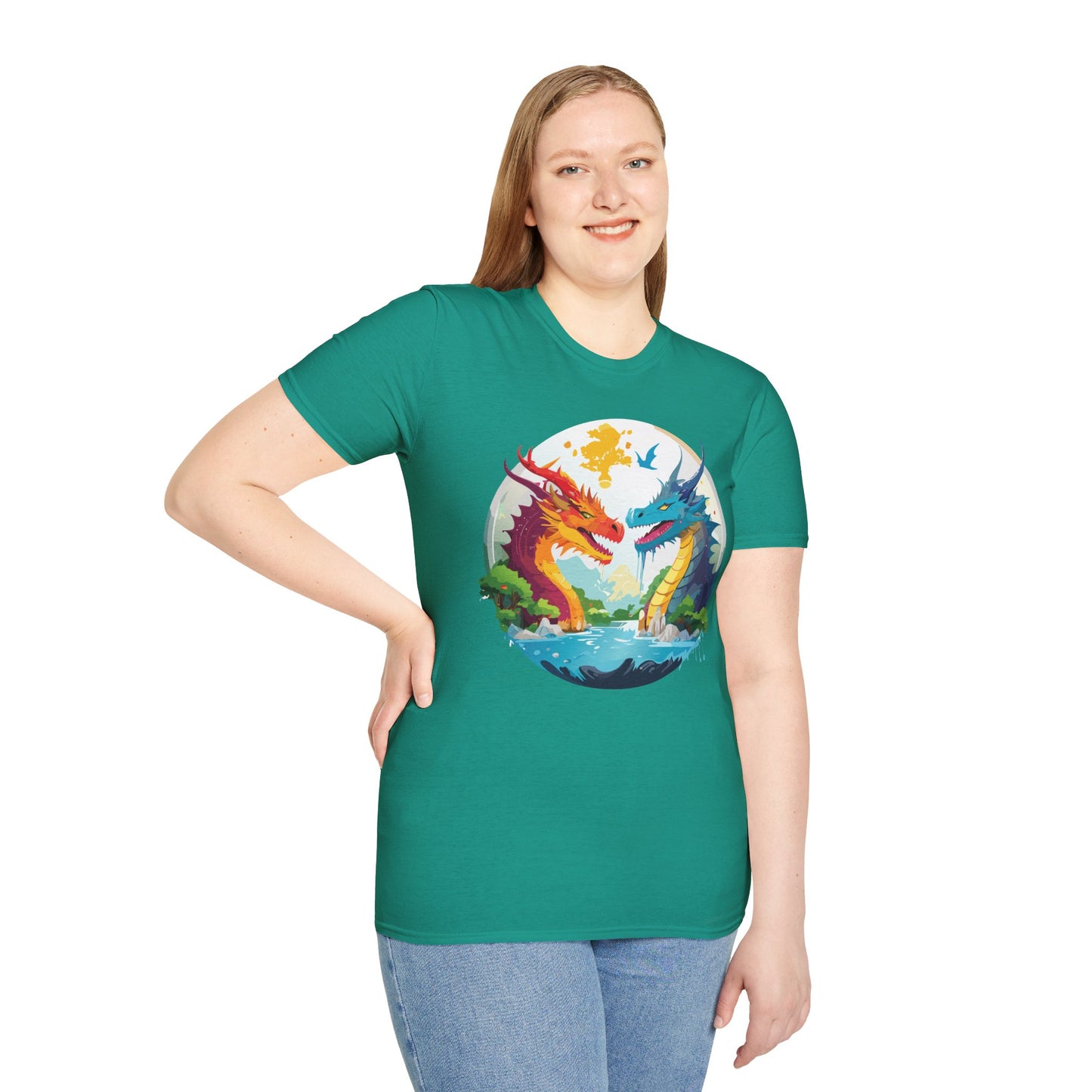 Dragon T Shirt, Dragon Shirt, Shirt with Animals, Animal Shirt