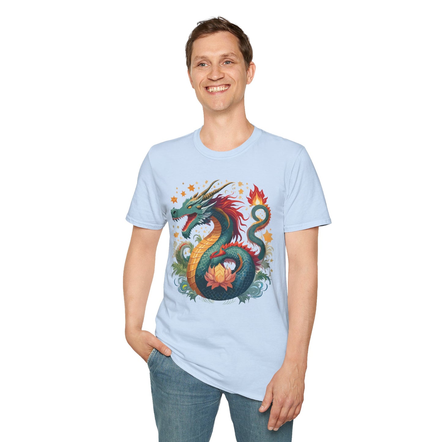 Dragon T Shirt, Dragon Shirt, Shirt with Animals, Animal Shirt