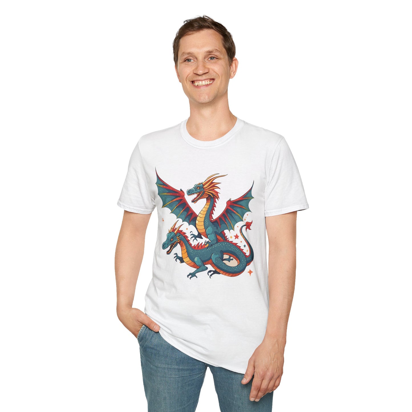 Dragon T Shirt, Dragon Shirt, Shirt with Animals, Animal Shirt