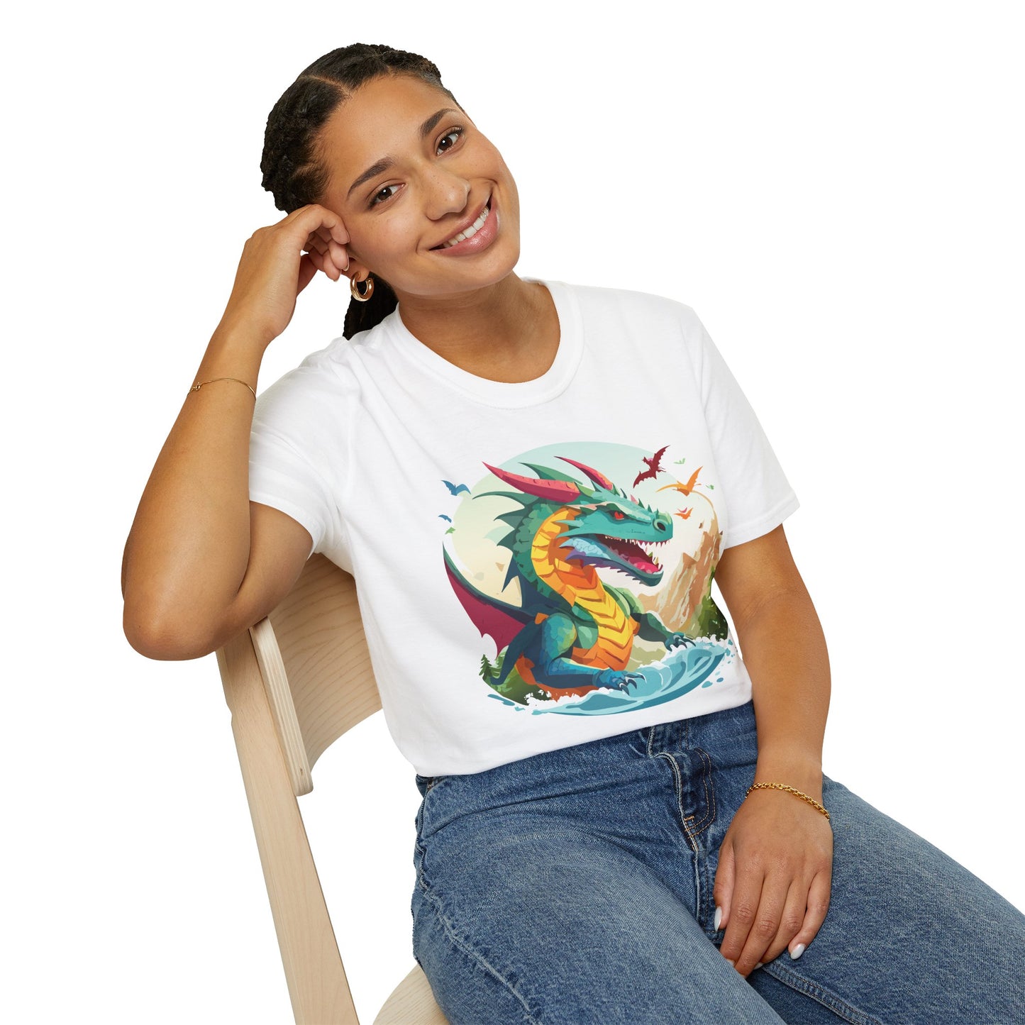 Dragon T Shirt, Dragon Shirt, Shirt with Animals, Animal Shirt