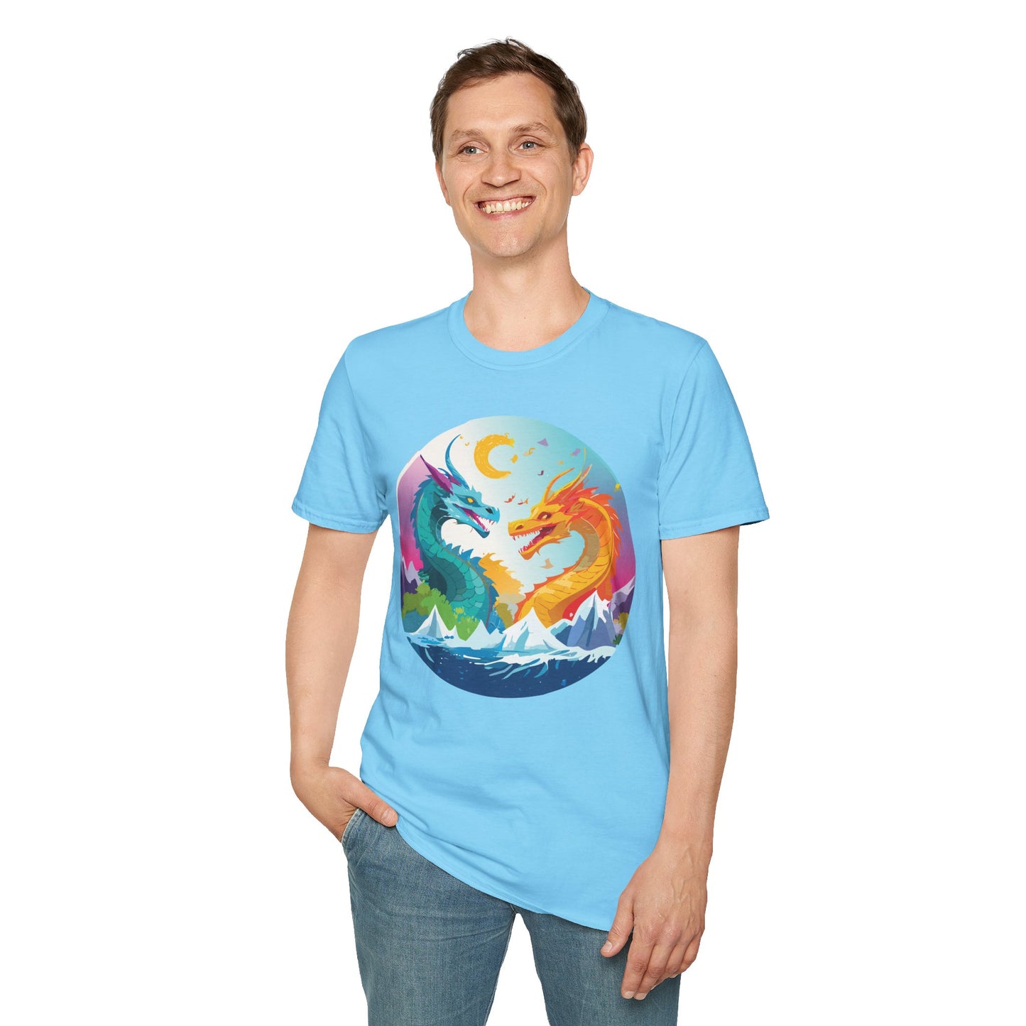 Dragon T Shirt, Dragon Shirt, Shirt with Animals, Animal Shirt
