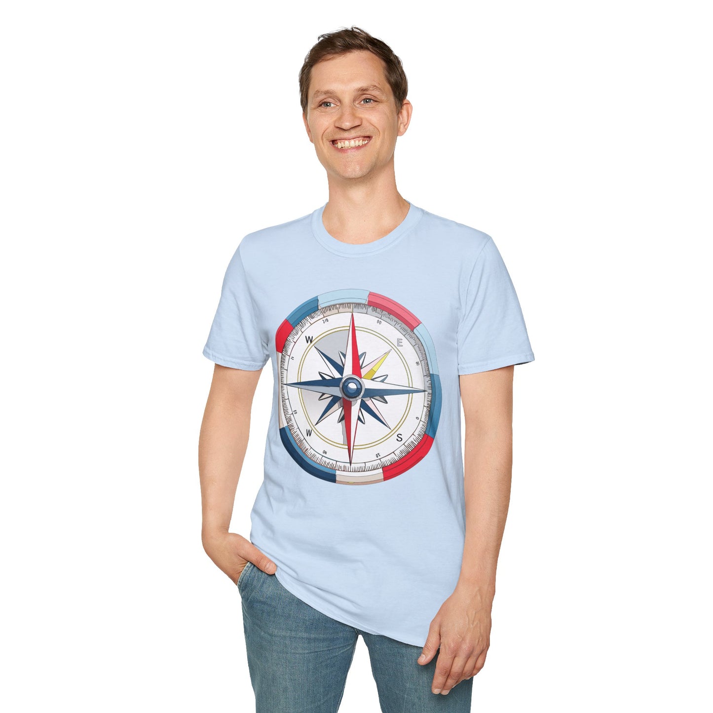 Compass T Shirt, Compass Shirt, Shirt with Compass, Navigator Shirt