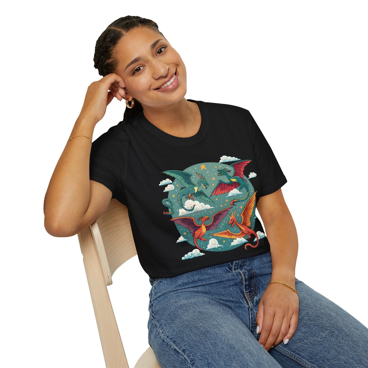 Dragon T Shirt, Dragon Shirt, Shirt with Animals, Animal Shirt