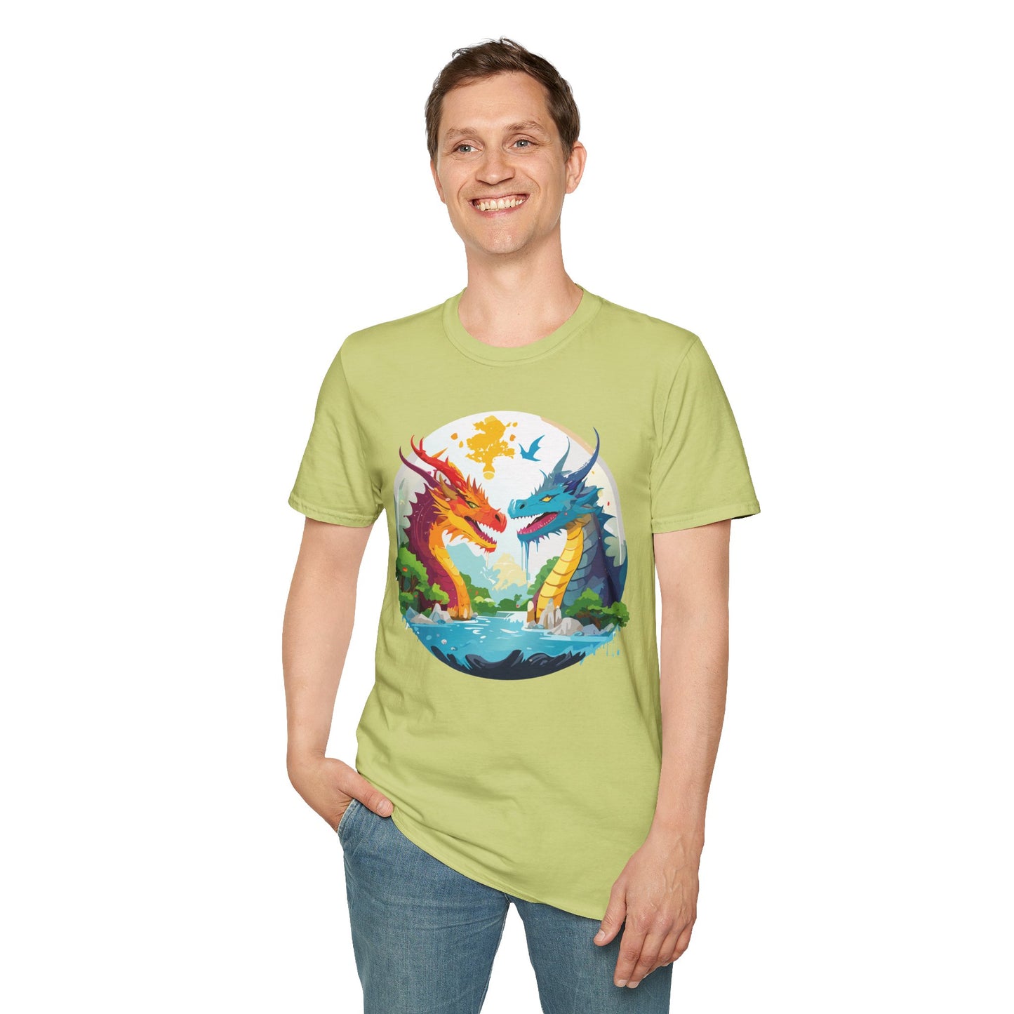 Dragon T Shirt, Dragon Shirt, Shirt with Animals, Animal Shirt
