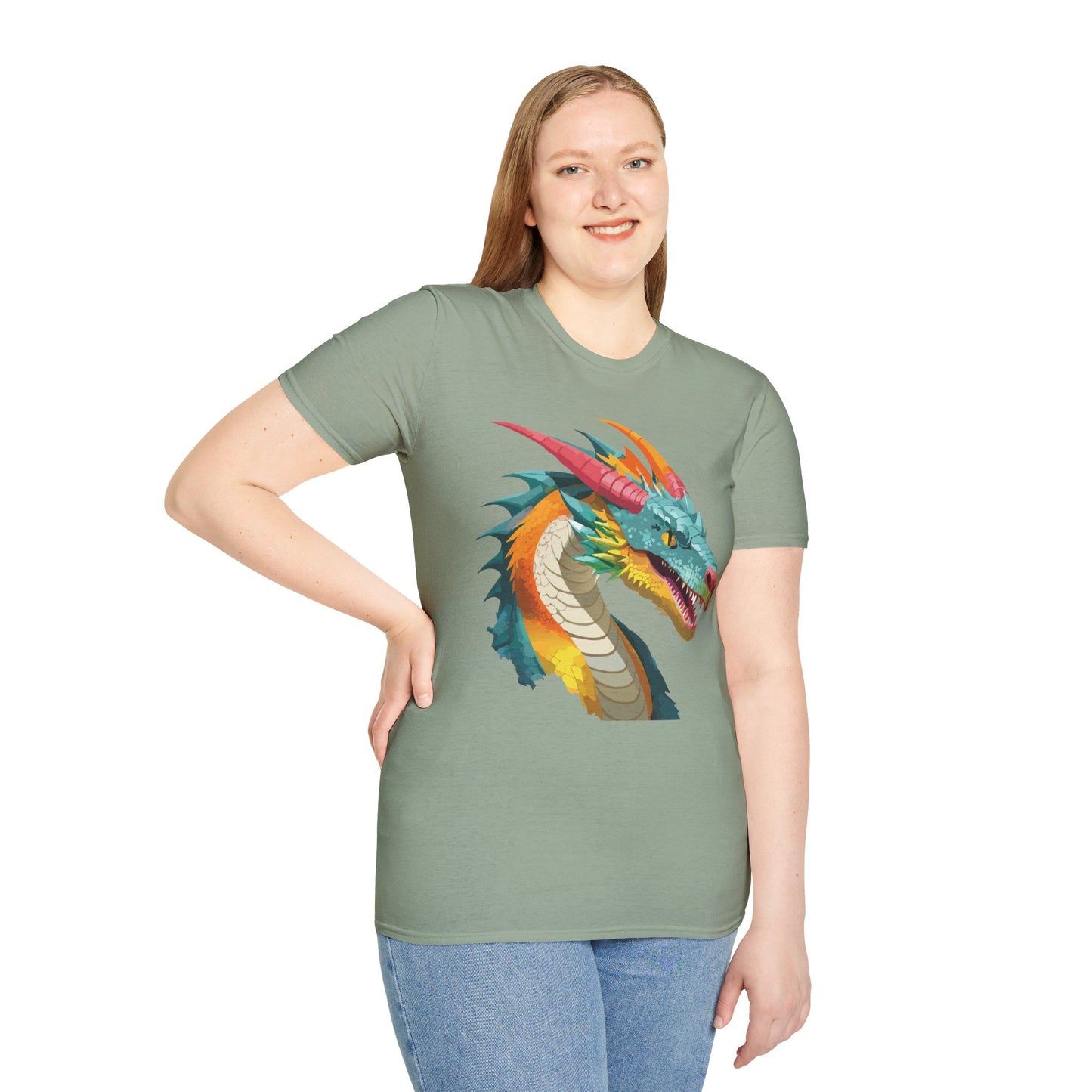 Dragon T Shirt, Dragon Shirt, Shirt with Animals, Animal Shirt