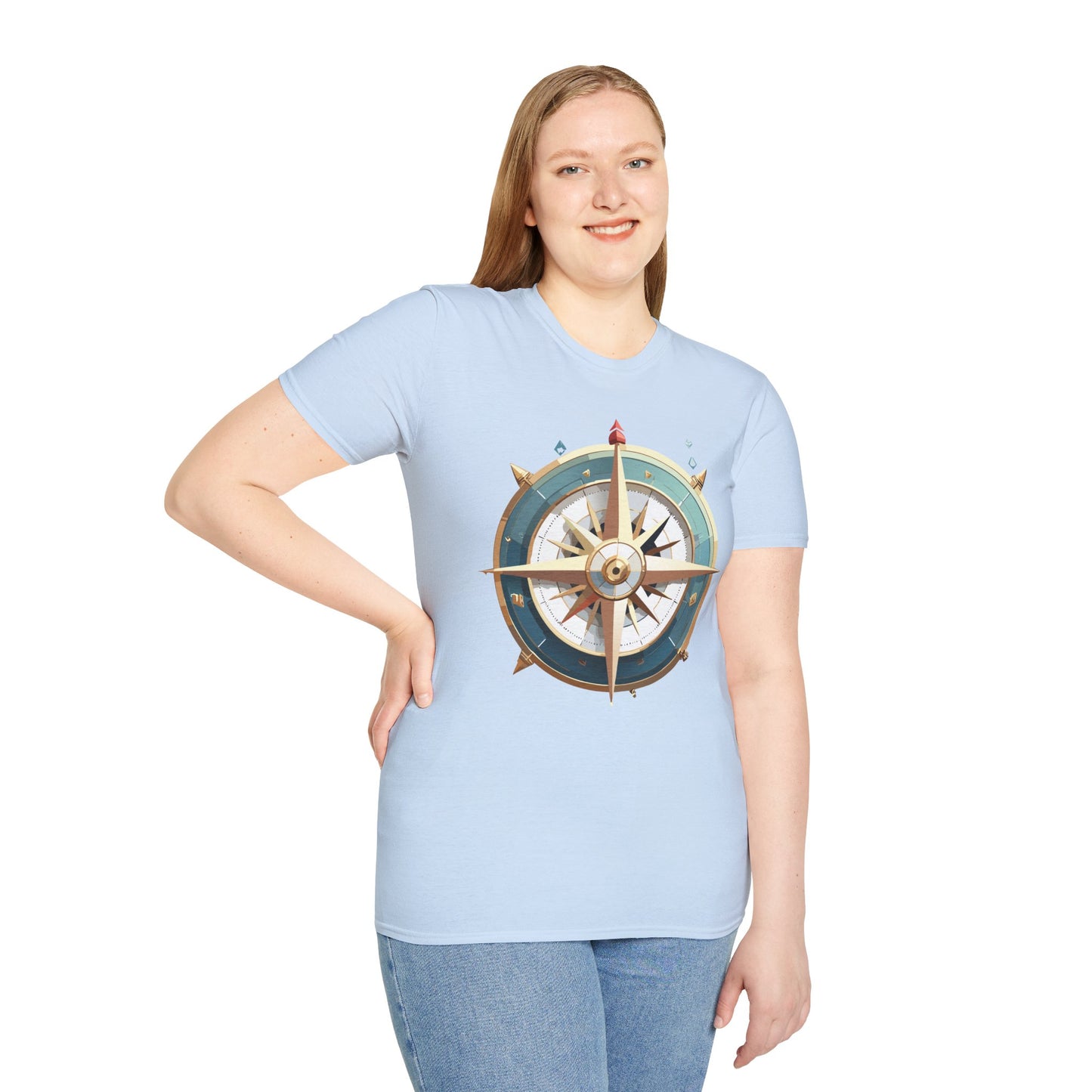 Compass T Shirt, Compass Shirt, Shirt with Compass, Navigator Shirt