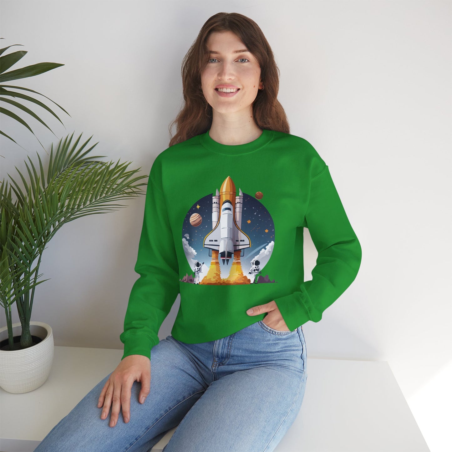 Space Shuttle Sweatshirt, Cosmic Sweatshirt, Astronaut Sweatshirt, Space Cosmic Sweatshirt
