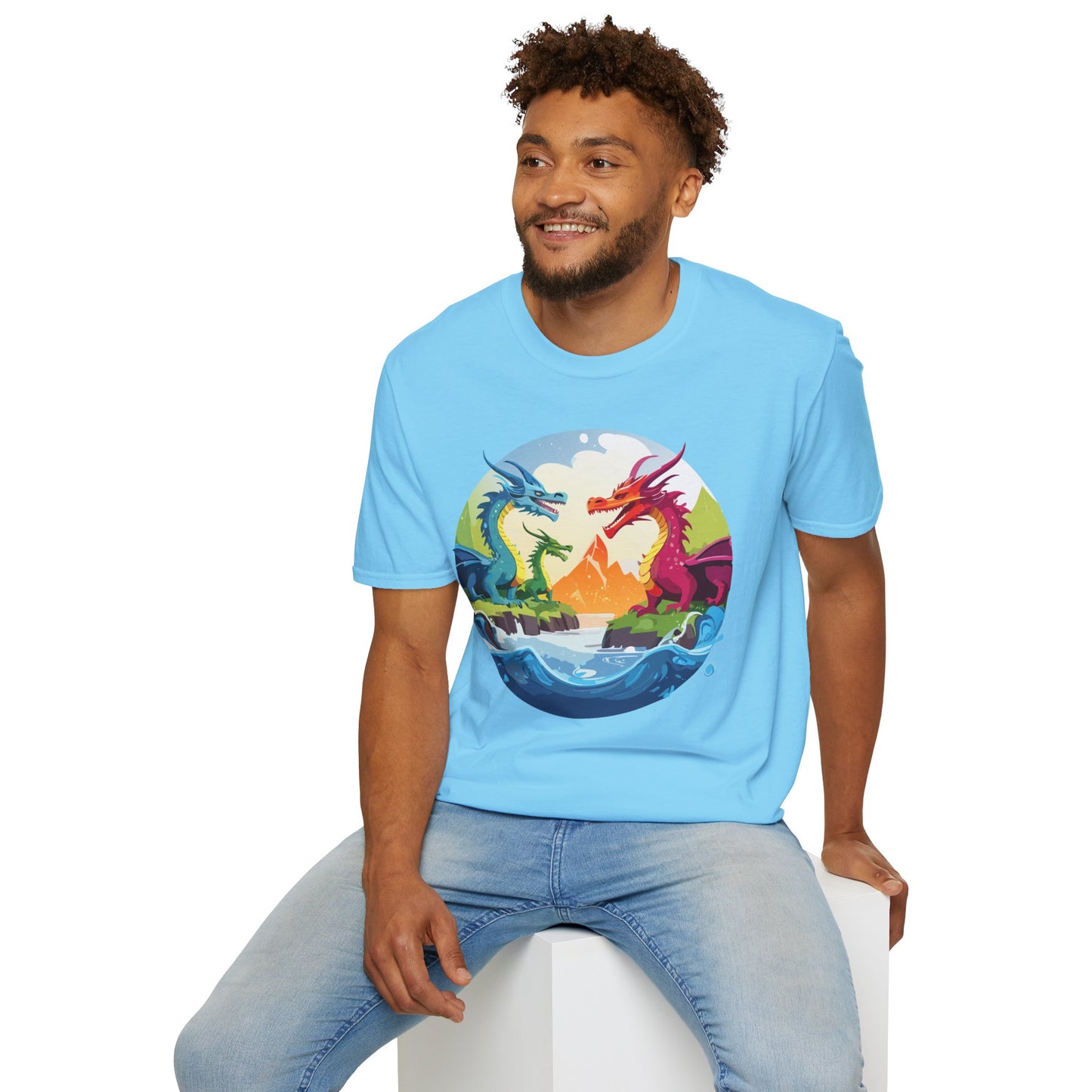 Dragon T Shirt, Dragon Shirt, Shirt with Animals, Animal Shirt