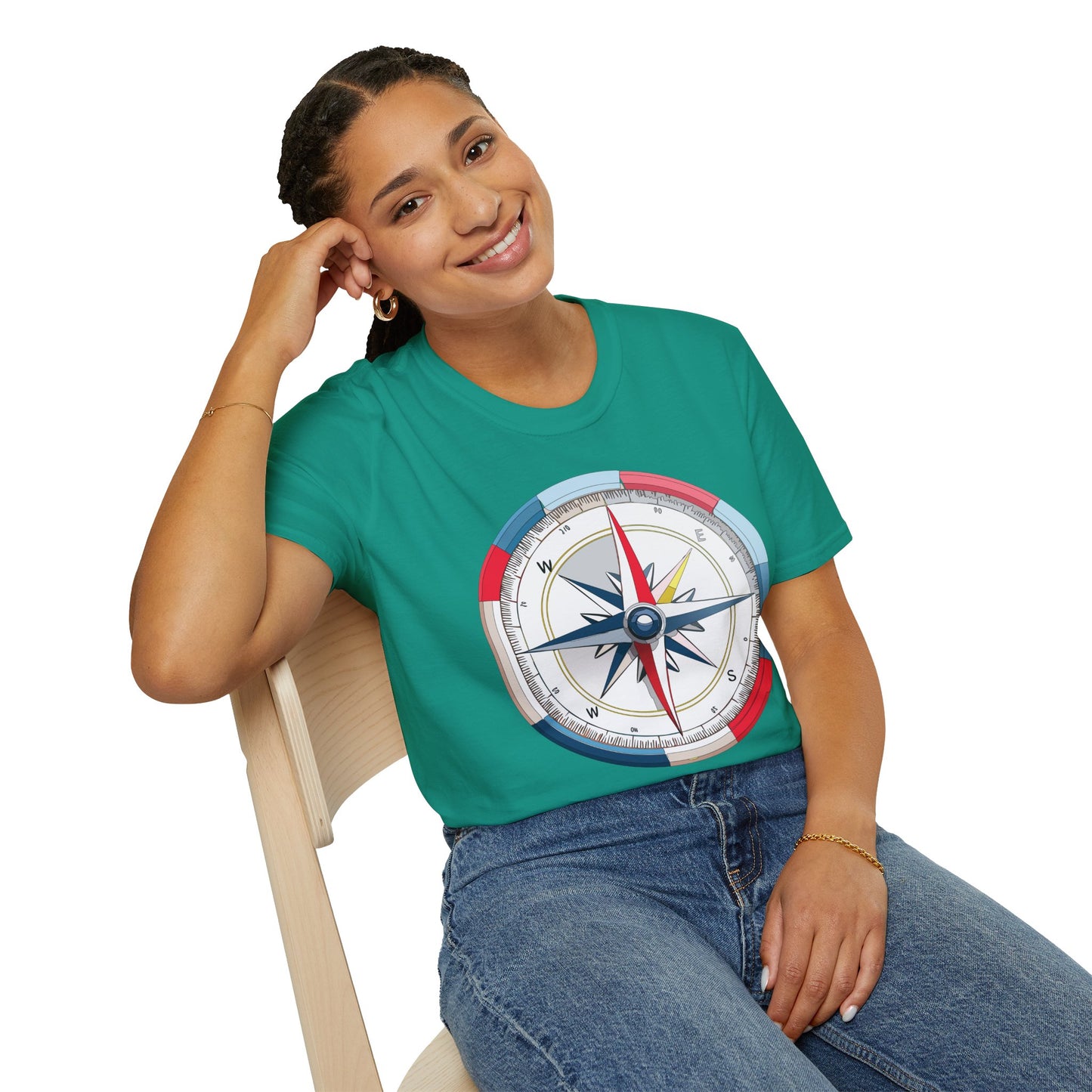 Compass T Shirt, Compass Shirt, Shirt with Compass, Navigator Shirt