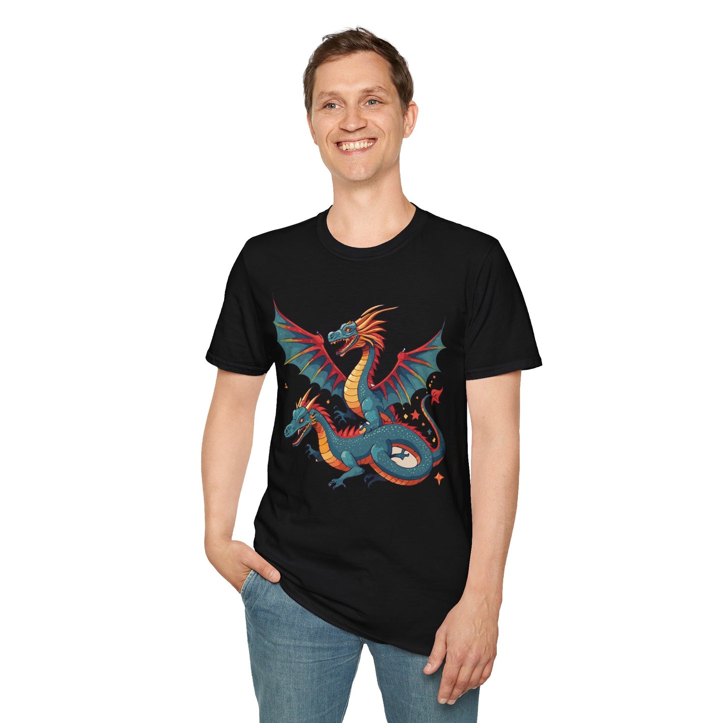 Dragon T Shirt, Dragon Shirt, Shirt with Animals, Animal Shirt
