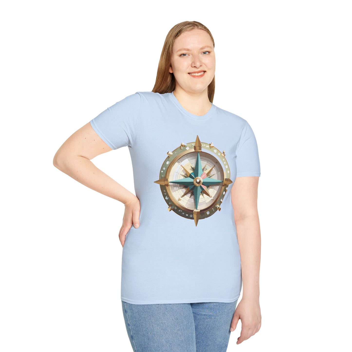 Compass T Shirt, Compass Shirt, Shirt with Compass, Navigator Shirt
