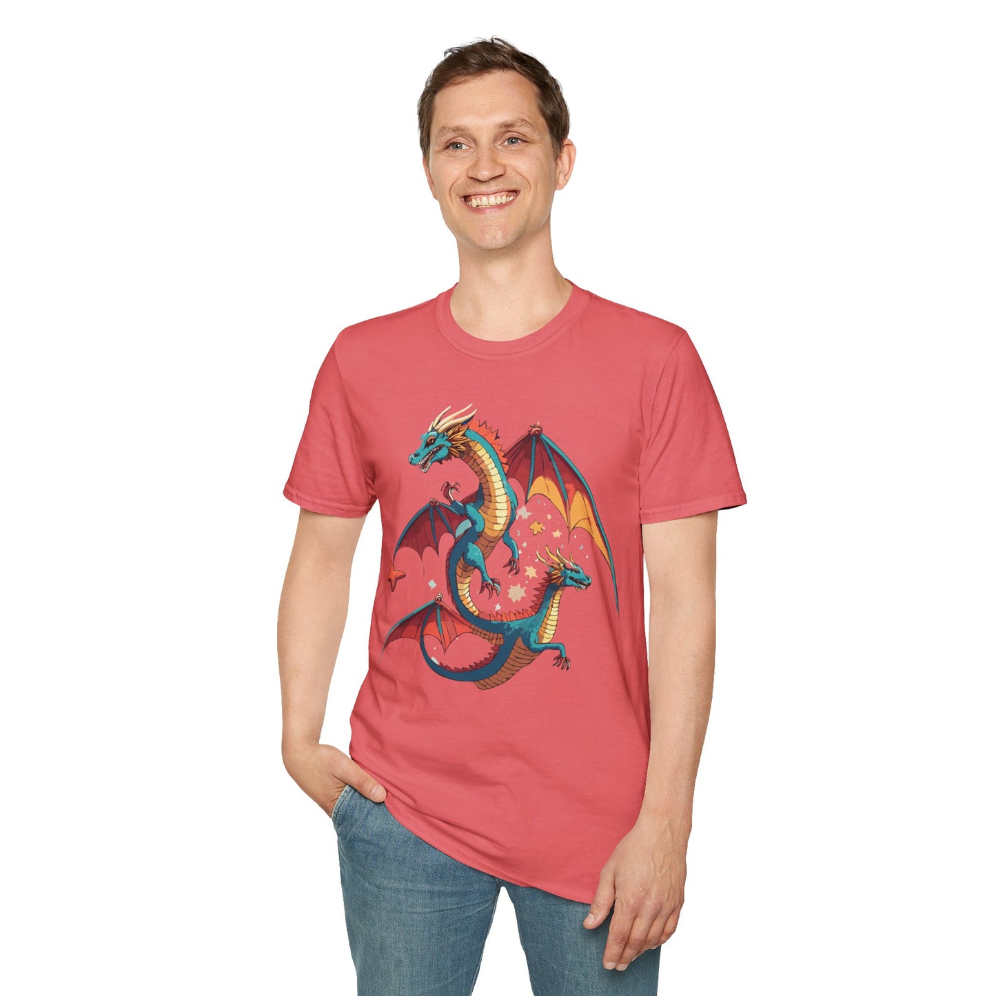 Dragon T Shirt, Dragon Shirt, Shirt with Animals, Animal Shirt