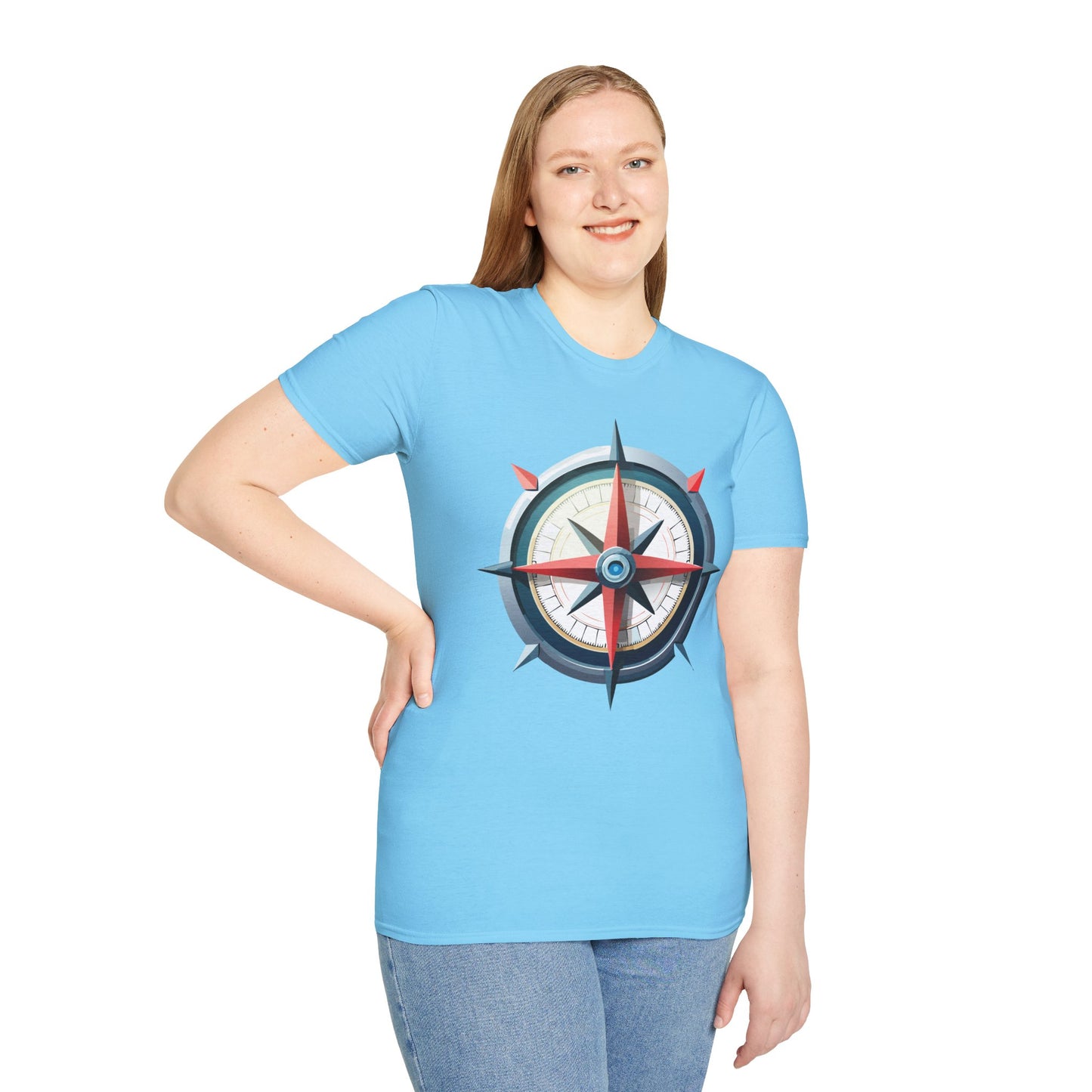 Compass T Shirt, Compass Shirt, Shirt with Compass, Navigator Shirt