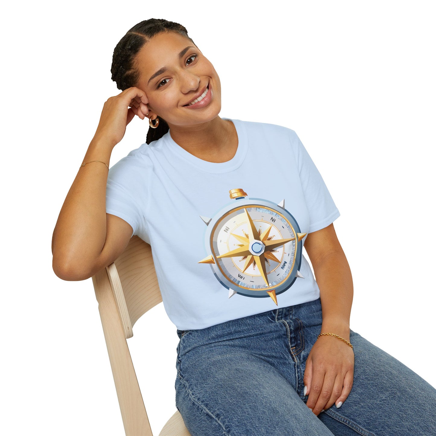 Compass T Shirt, Compass Shirt, Shirt with Compass, Navigator Shirt