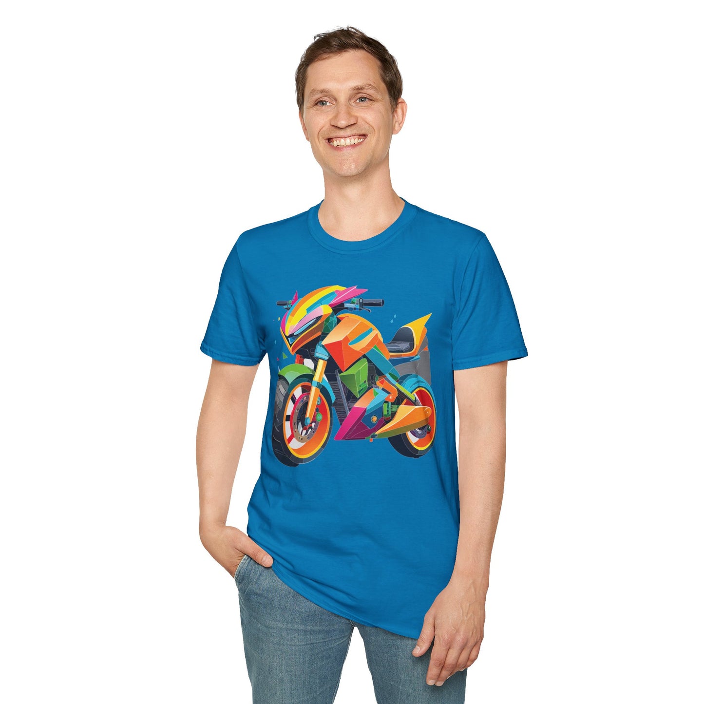 Bike T Shirt, Moto Shirt, Shirt with Motorcycle, MTB T Shirts