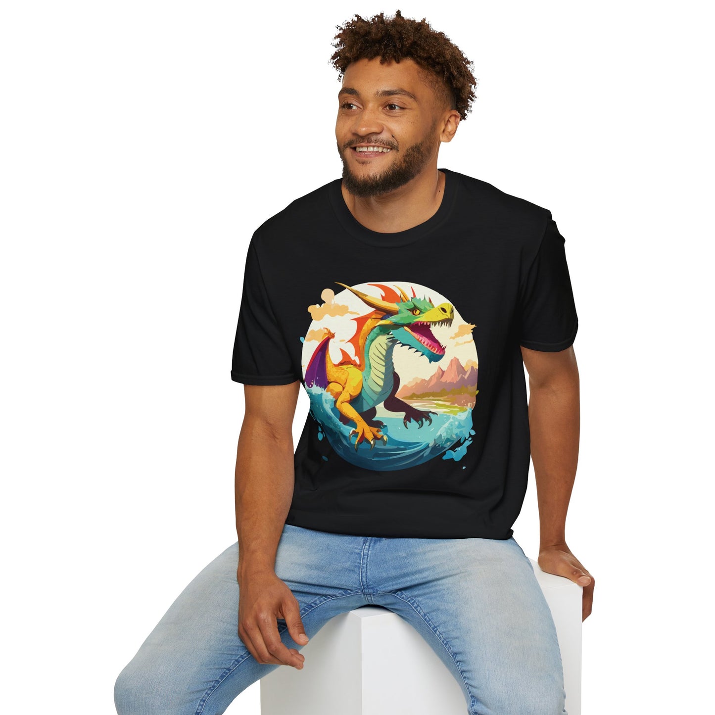 Dragon T Shirt, Dragon Shirt, Shirt with Animals, Animal Shirt