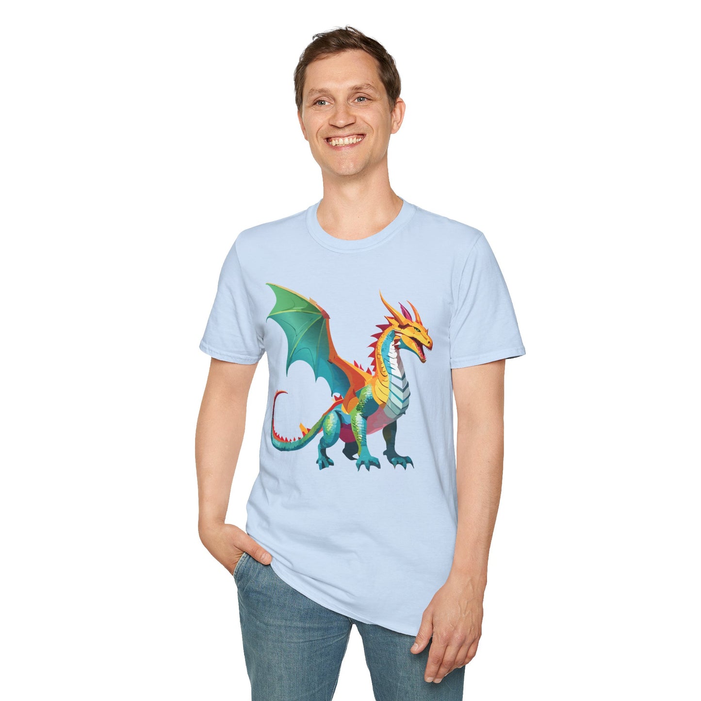 Dragon T Shirt, Dragon Shirt, Shirt with Animals, Animal Shirt