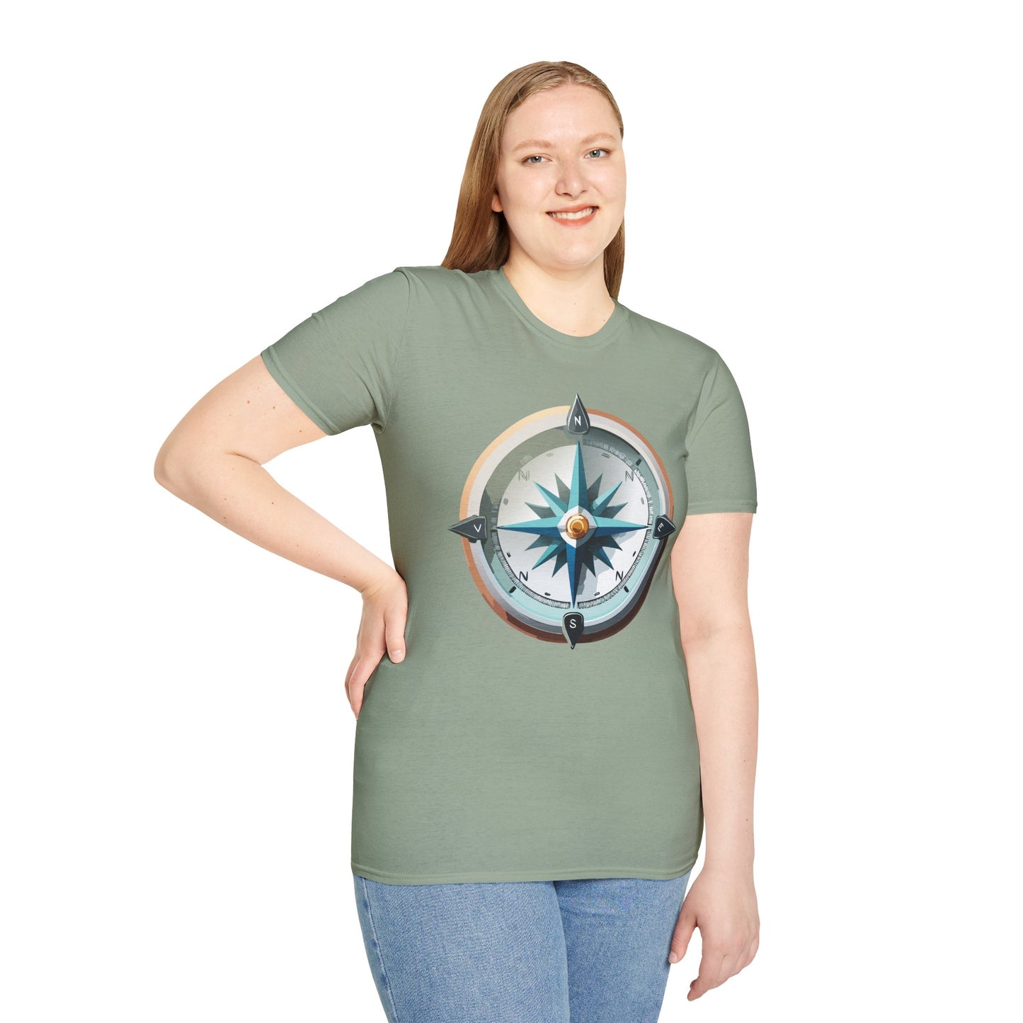 Compass T Shirt, Compass Shirt, Shirt with Compass, Navigator Shirt