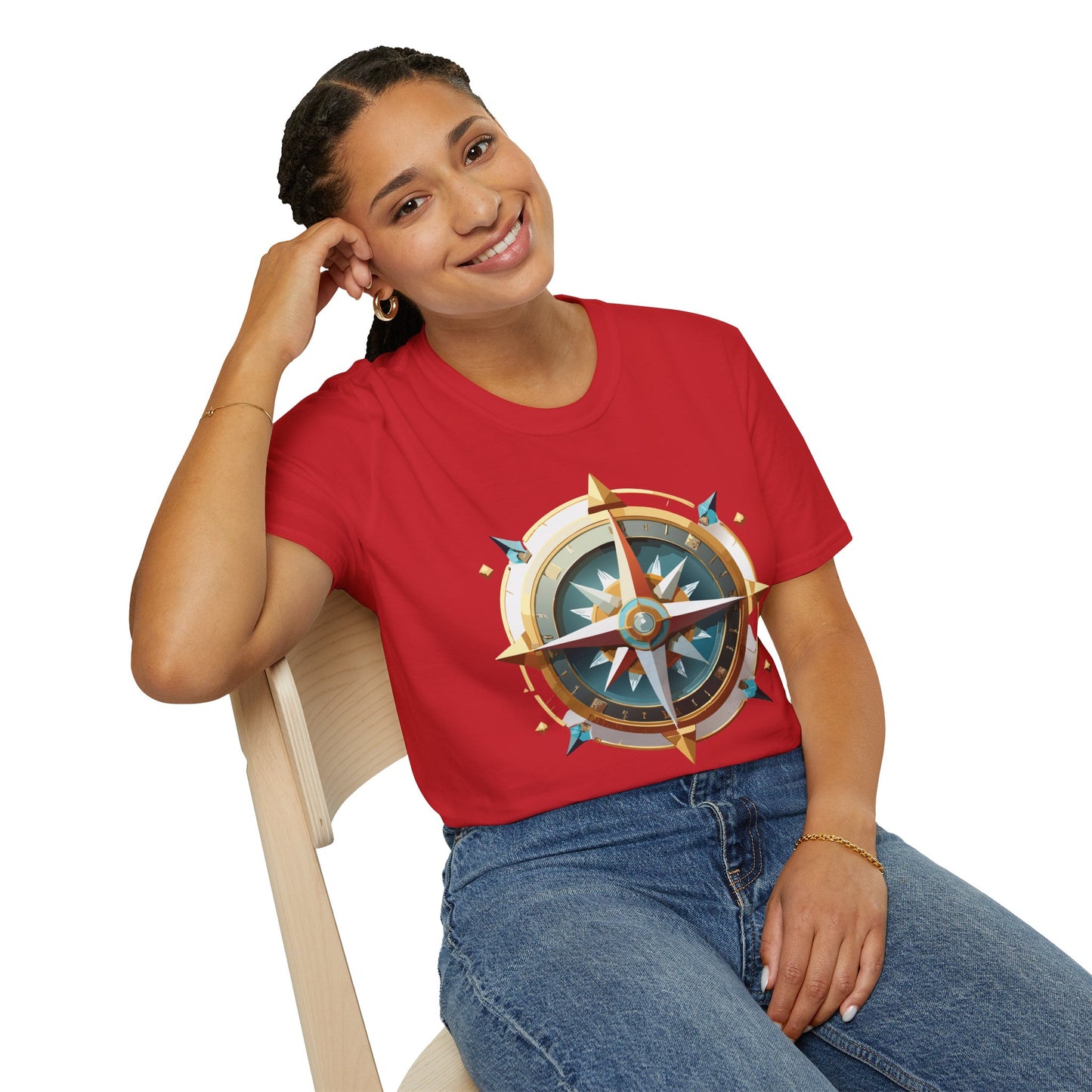 Compass T Shirt, Compass Shirt, Shirt with Compass, Navigator Shirt