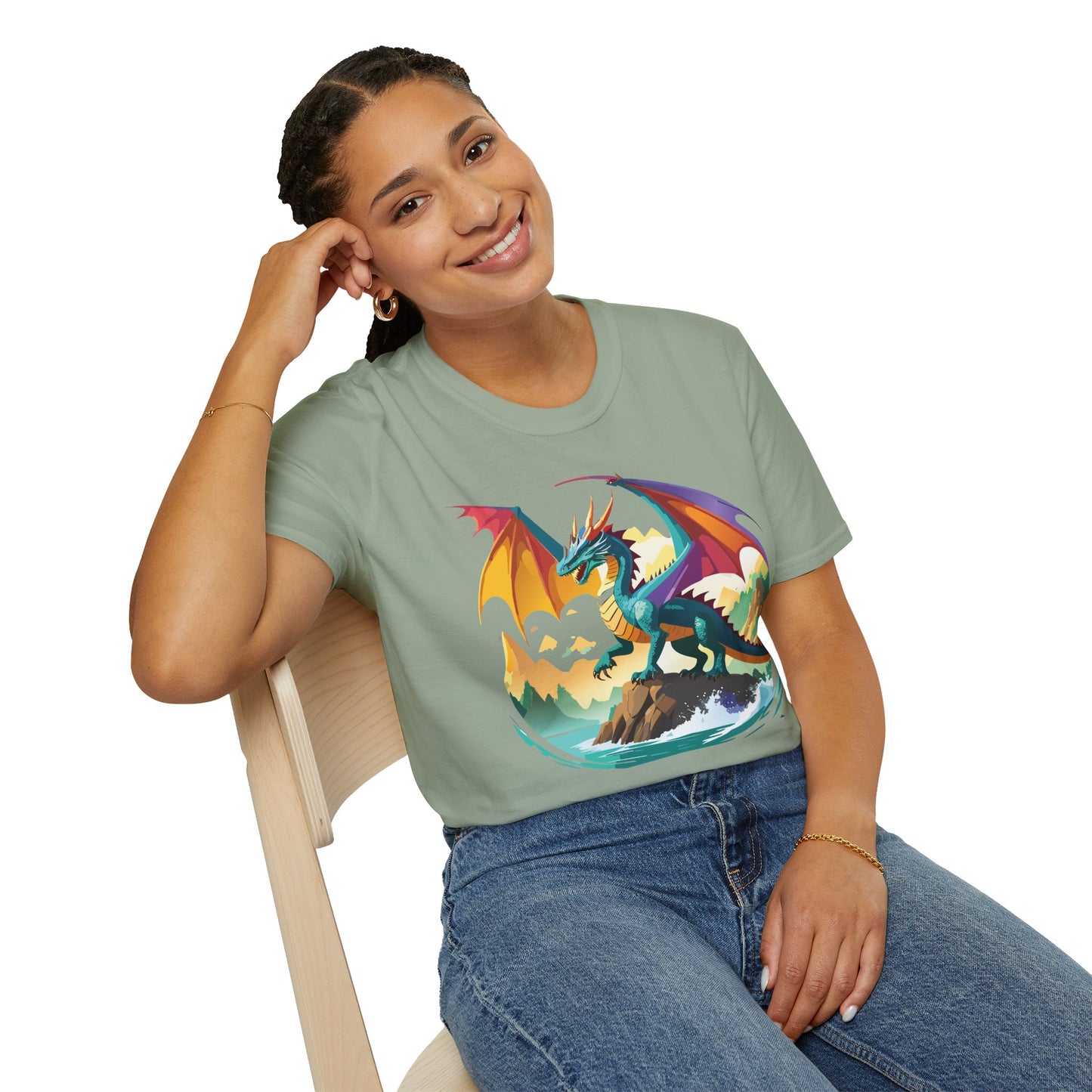 Dragon T Shirt, Dragon Shirt, Shirt with Animals, Animal Shirt