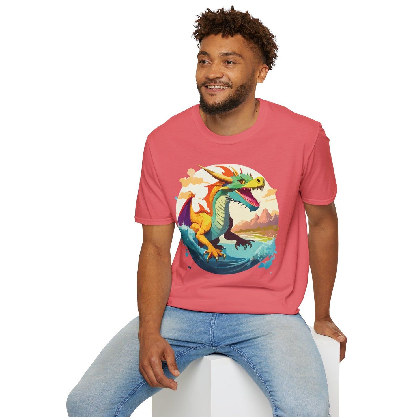 Dragon T Shirt, Dragon Shirt, Shirt with Animals, Animal Shirt