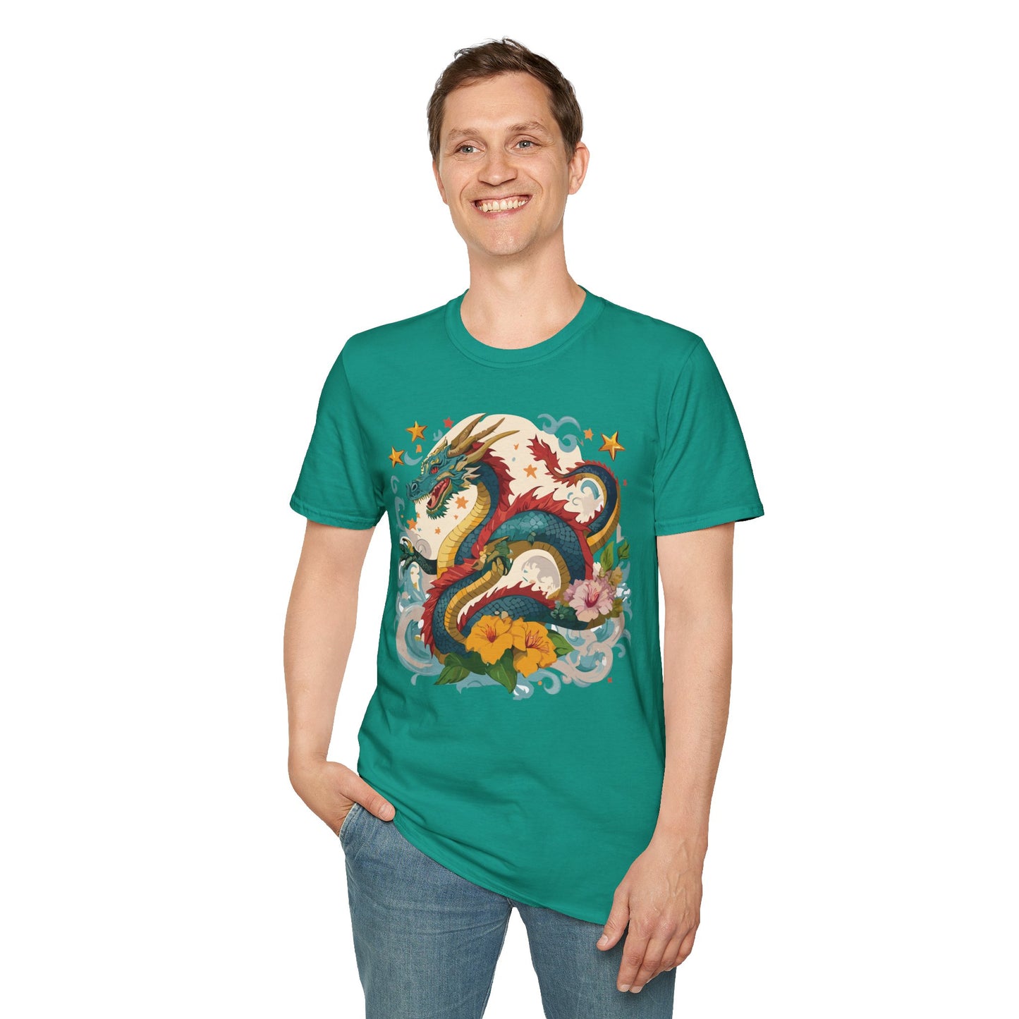 Dragon T Shirt, Dragon Shirt, Shirt with Animals, Animal Shirt