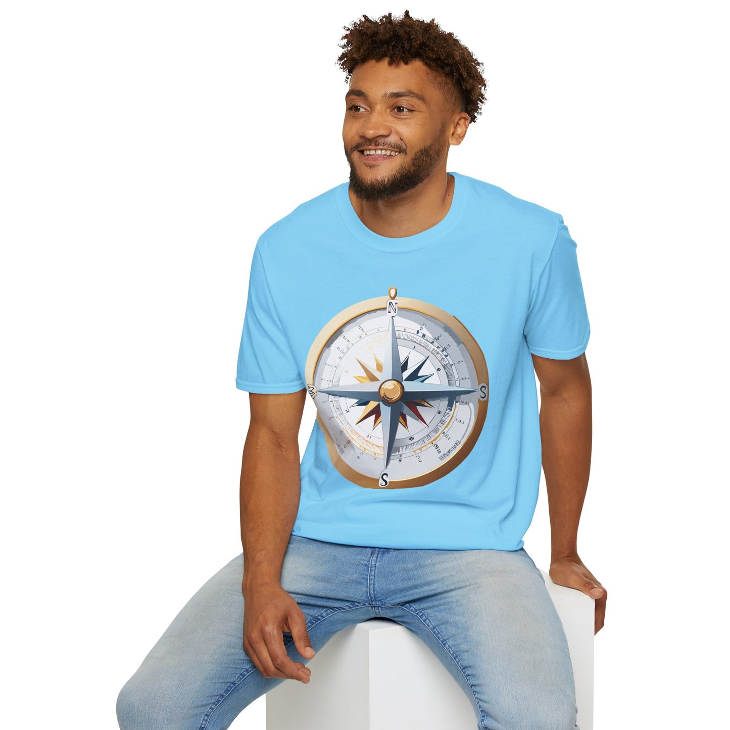 Compass T Shirt, Compass Shirt, Shirt with Compass, Navigator Shirt