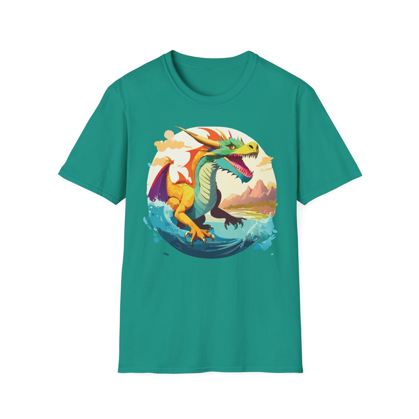 Dragon T Shirt, Dragon Shirt, Shirt with Animals, Animal Shirt