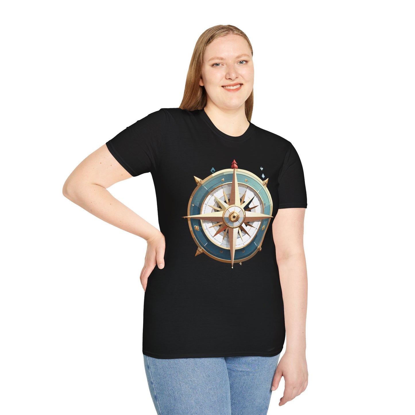 Compass T Shirt, Compass Shirt, Shirt with Compass, Navigator Shirt