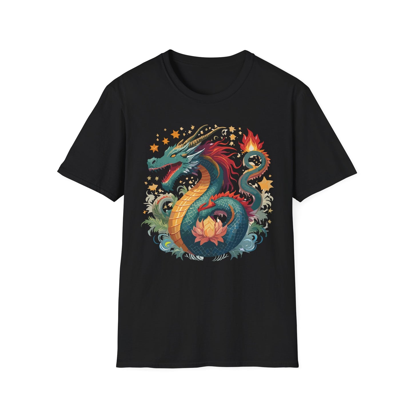 Dragon T Shirt, Dragon Shirt, Shirt with Animals, Animal Shirt